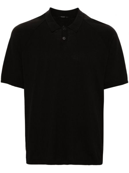 Medvilninė polo marškinėliai Transit juoda
