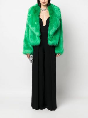 Oversize jaka ar kažokādu Patrizia Pepe zaļš