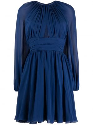 Sukienka szyfonowa Giambattista Valli niebieska