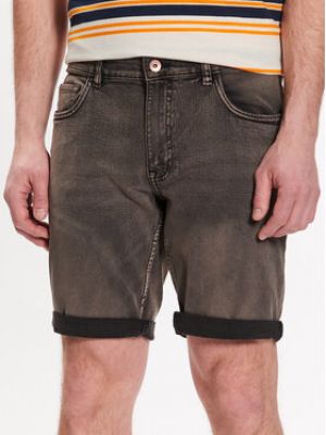 Shorts en jean slim Redefined Rebel noir