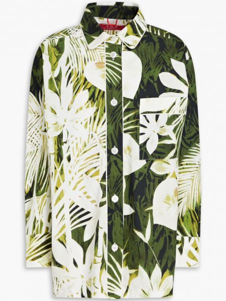 Рубашка Lisitea с цветочным принтом F.R.S. For Restless Sleepers, Leaf green