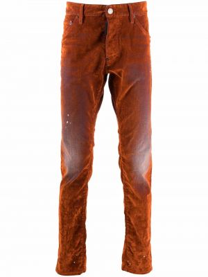 Slank stretch jeans Dsquared2 oransje