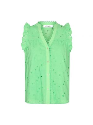 Zielony top z falbankami Co'couture