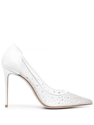 Krystaller mesh pumps Le Silla hvit