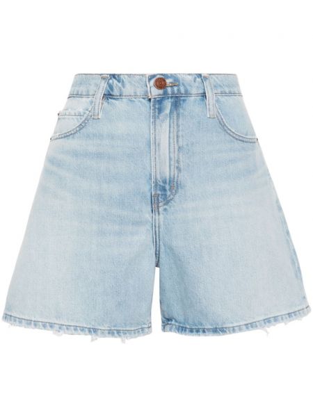 Højtaljet denimshorts Frame blå