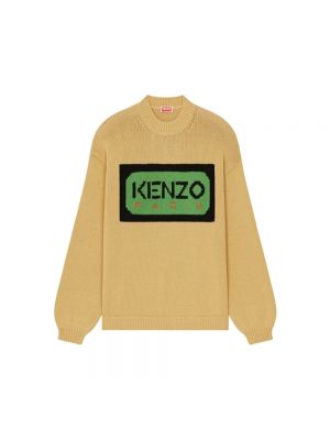 Sweter z okrągłym dekoltem Kenzo beżowy