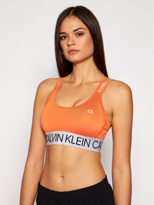Calvin Klein Performance Podprsenkový top Low 00GWF0K101 Oranžová