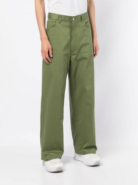 Rovné kalhoty Facetasm zelené