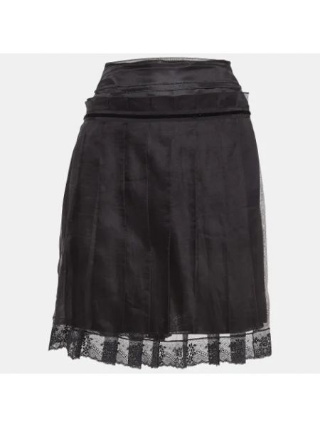 Falda de seda Dolce & Gabbana Pre-owned negro