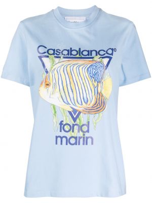 T-shirt Casablanca blå