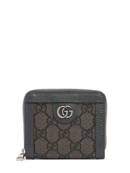 Cartera con cremallera Gucci gris