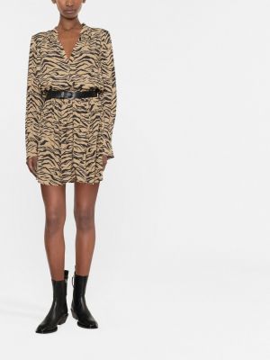 Kleid mit print mit v-ausschnitt mit tiger streifen Zadig&voltaire
