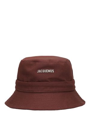 Cappello di cotone Jacquemus marrone