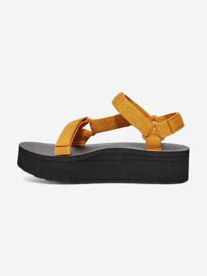 Sandale cu platformă Teva galben