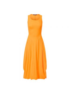 Sukienka midi High pomarańczowa