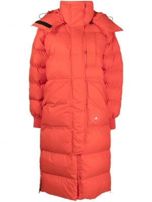 Kabát s kapucňou Adidas By Stella Mccartney červená