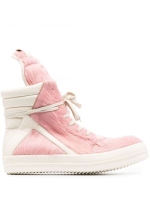 Blonder snøring sneakers Rick Owens rosa