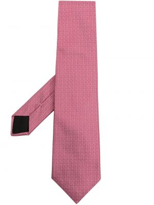 Hedvábná kravata Givenchy růžová