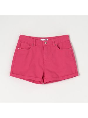 Pantaloni scurți din denim Sinsay roz