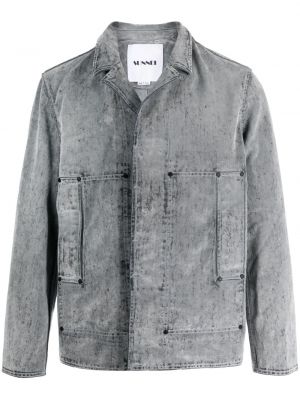 Bavlnená džínsová bunda Sunnei sivá