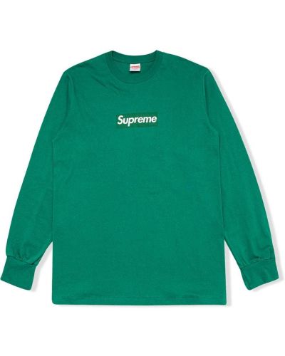 T-shirt a maniche lunghe Supreme verde