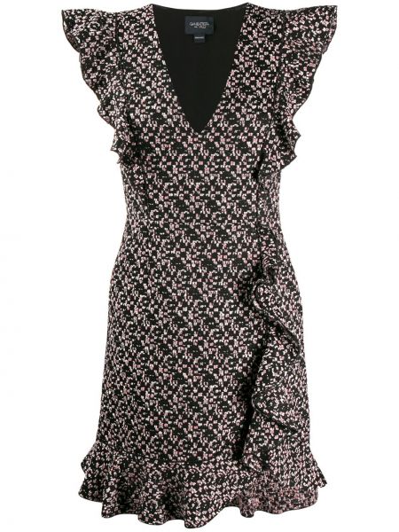 Сукня з оборками твідове Giambattista Valli, чорне