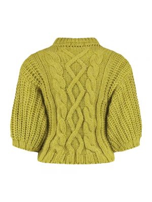 Sweter z okrągłym dekoltem Ibana zielony