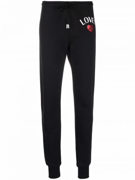 Pantalones de chándal con estampado Love Moschino negro