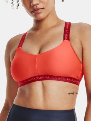 Under Armour UA Crossback Low -ORG Biustonosz Sportowy  - Pomarańczowy