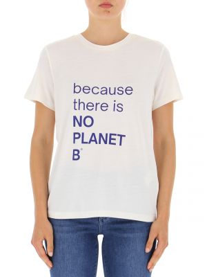T-shirt con iscrizioni Ecoalf Bianco