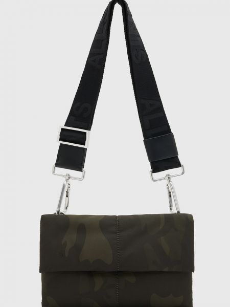 Камуфляжная сумка с принтом Allsaints зеленая