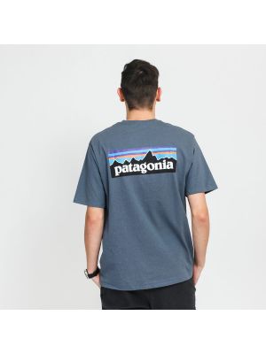 Tričko s krátkými rukávy Patagonia modré