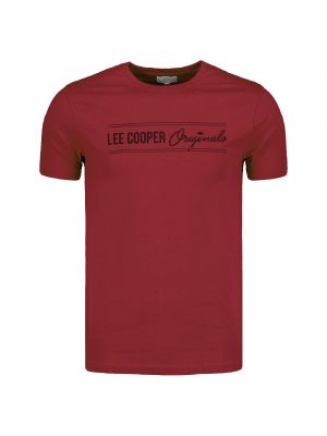 Polo majica Lee Cooper bordo