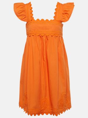 Kleid aus baumwoll Juliet Dunn orange
