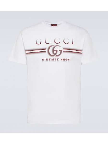 Camiseta de algodón de tela jersey Gucci