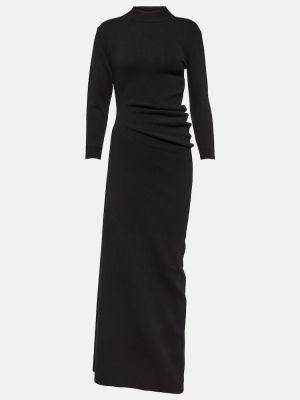 Кашмирена макси рокля Loro Piana черно