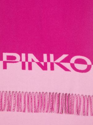 Echarpe en laine à imprimé Pinko rose