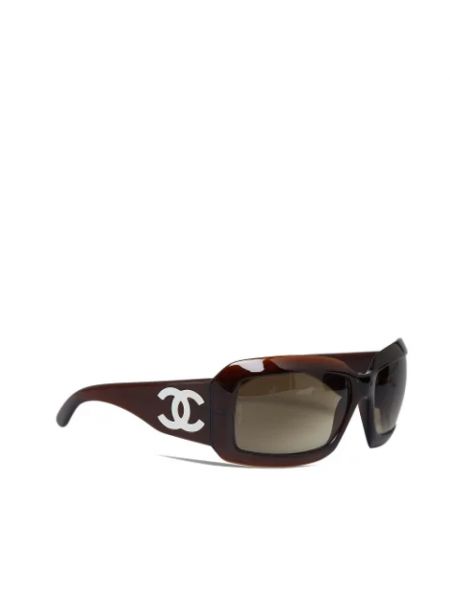 Okulary przeciwsłoneczne Chanel Vintage brązowe