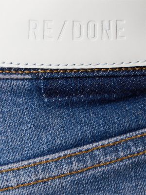 Laia lõikega kõrge vöökohaga teksapüksid Re/done sinine