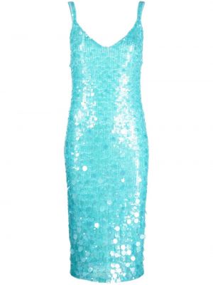 Midi haljina sa šljokicama P.a.r.o.s.h. plava