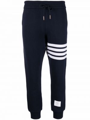 Pantaloni a righe Thom Browne blu