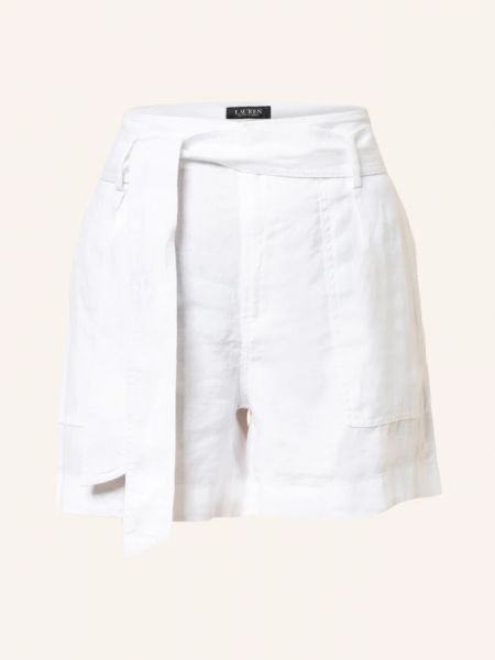 Льняные шорты Lauren Ralph Lauren белые