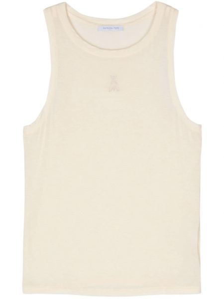 Tanktop med broderier Patrizia Pepe