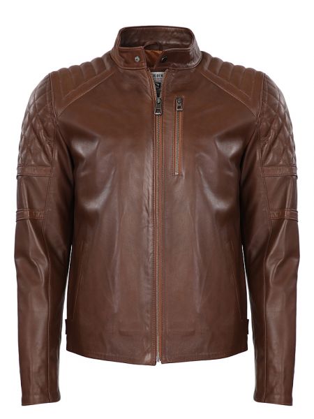 Кожаная куртка Giorgio Di Mare коричневая
