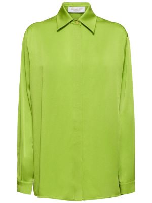 Oversized košeľa Michael Kors Collection zelená