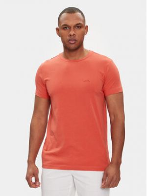 T-shirt slim Calvin Klein rouge