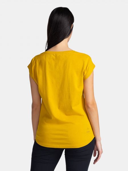 Tričko s potiskem Kilpi žluté