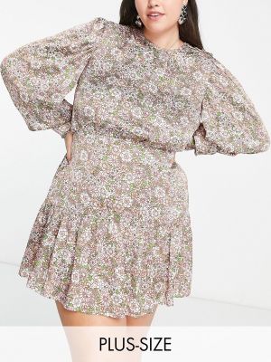 Платье мини в цветочек с принтом Reclaimed Vintage