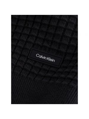 Dzianinowy pulower Ck Calvin Klein czarny