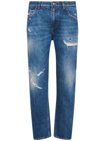 Jeans med sliten Dolce & Gabbana blå